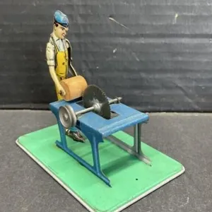 Tin-type Toy Steam Engine Workman
