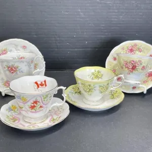 4 Royal Albert Teacups & Saucers -