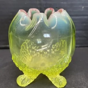 Uranium Art Glass Vase