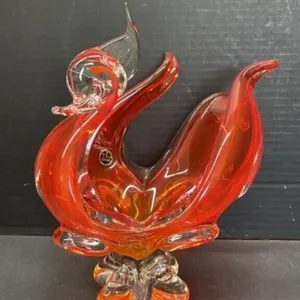 1970s Lorraine Glass ( Montreal ) Orange Bird