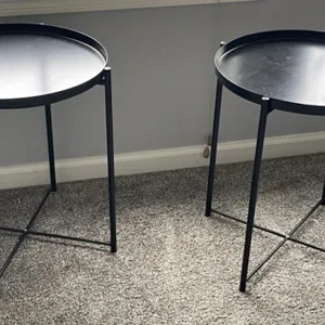 2 - Metal Side Tables