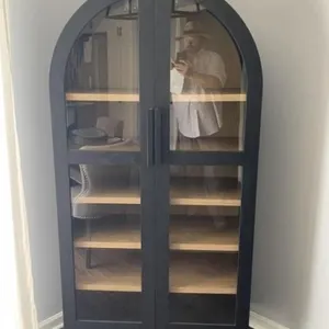 Domed Top Modern China/Curio Cabinet