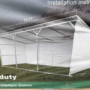 25� x 12� Metal Livestock Shed