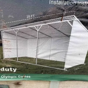 25� x 12� Metal Livestock Shed