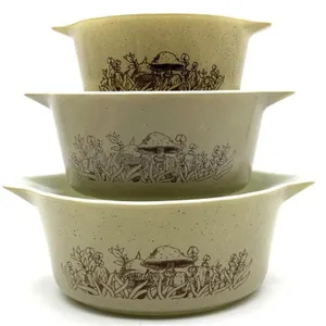 Vintage Pyrex Forrest Fancies Nesting Handled