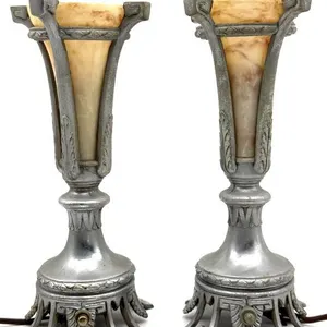 Vintage/Antique Art Deco Lamp Pair 10.75”