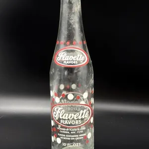 Vintage Flavette Flavors Soda Bottle 9.75”