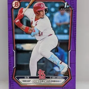 2026 Bowman Deniel Ortiz 1st Purple Pattern /250