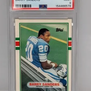1989 Topps Traded Barry Sanders PSA 9