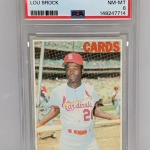 1970 Topps Lou Brock #330 PSA 8