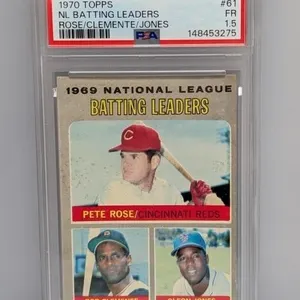 1970 Topps Rose Clemente and Jones #61 PSA 1.5