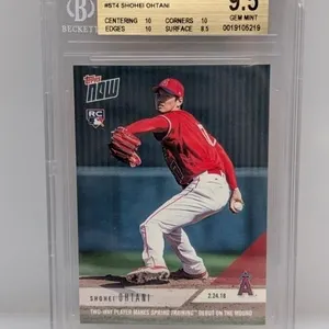 2018 Topps Now Shohei Ohtani RC ST4 BGS 9.5