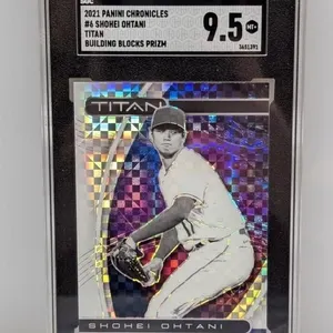 2021 Titan Shohei Ohtani Blocks Prizm 6 SGC 9
