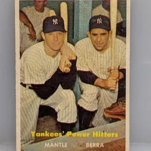 1957 Topps Yankees Power Hitters #407 HOF Cs/C/E