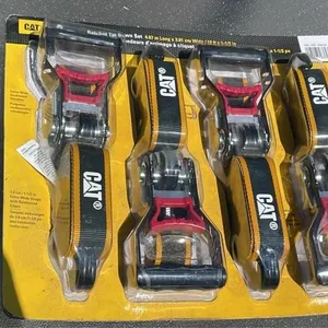 CAT 4-piece ratchet tie down set - 16ft x 1-1/2in