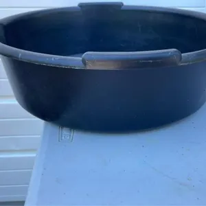 Automotive 6in d funnel and 14in d x 4in tall oil