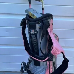 US Kids Gold bag and clubs - 21in tall