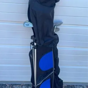26in tall golf bag and clubs