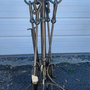 29.5in tall fireplace tool set