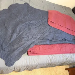 King size Coverlets (2), pillow shams (4)