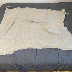 Linen throw blanket