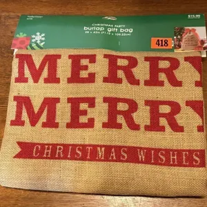 NEW burlap gift bag