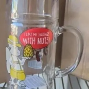 I Like My Nuts With Sausage Beer Mug 20 oz