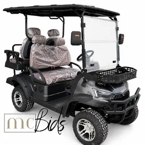 Unused Charcoal Electric 4 Wheel Golf Cart