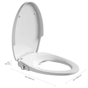 Brondell Swash CL150 Elongated Bidet Toilet Seat - Like New/Broken hardware