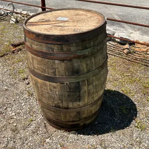 MAKERS MARK WOODEN BARREL, 36”H X 24”W