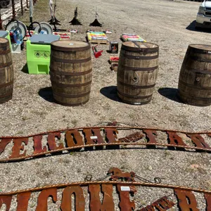 “WELCOME TO THE FARM“ METAL SIGN, 10’L X 18”H
