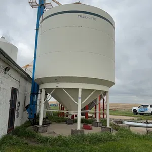 Trail Rite 2750 Bushel Hopper Bottom Grain Bin With Universal C Size Easy Dump Grain Leg