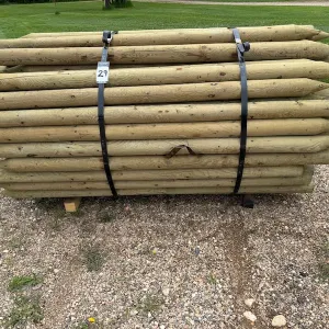 7' x 3-4" Pressure Treated Posts-qty 115