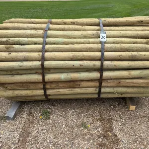 7' x 3-4" Pressure Treated Posts-qty 115