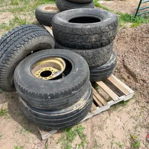 Pallet of Tires and Rims