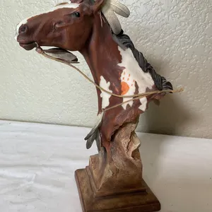 "War Paint" Horse Sculpture by Arich Harrison