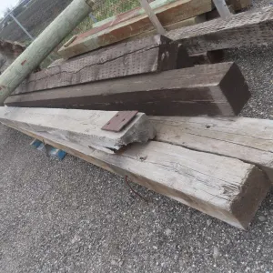 Bridge Timbers - 6 @ 10 FT Long (7x9") and 11 @ 16 FT Long (10x7")