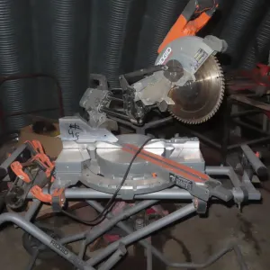 Ridgid 12" Compound Mitre Saw w/ Portable Stand, 15 Amp