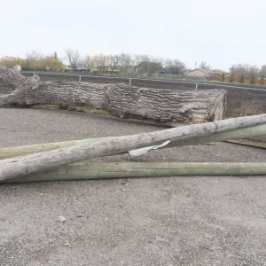 3 Hydro Poles, Approx 24 FT