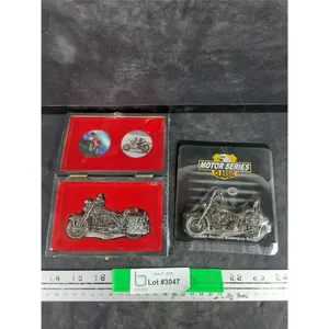 (2) Motorcycle Folding Knives & Lapel Pins - Sealed