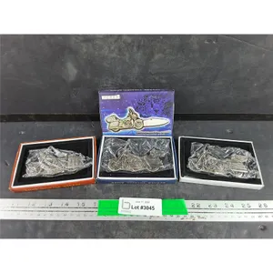 (3)  Stainless Steel Blade Opener Folding Knives - Sealed