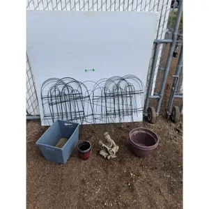 **Garden Wall, Statue, Planters No Shipping