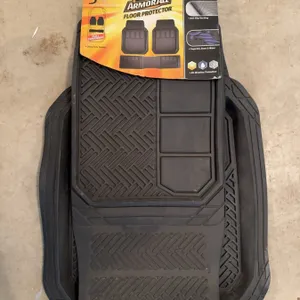 Armor All floor protector set includes three all-weather mats with deep tray design and anti-slip ba