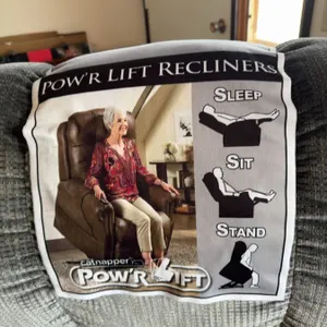 Catnapper Pow'r Lift Recliner with electric lift, sit, stand, and recline functions. Powered by a re