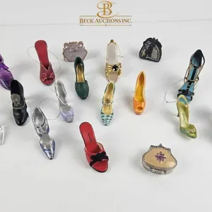13 Miniature Decorative Shoes and 3 Purses