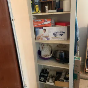 Household Item Lot Including Electronics, Kitchenware, and Tools