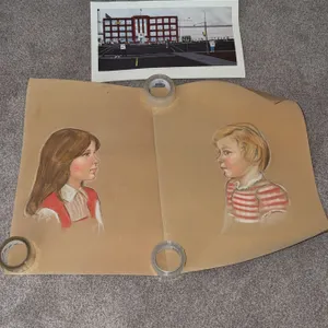 Pastel Portraits and R. Crawford Print