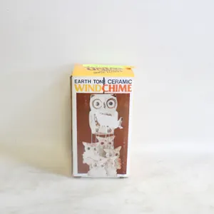 EARTH TONE OWL CERAMIC WIND CHIME