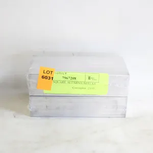 2 PACK SQUARE ALUMINIUM FLAT