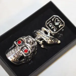 NEW 3PCS/SET RING SET SZ8
